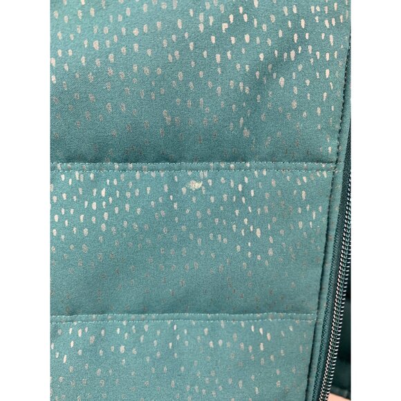 Women's Adidas Green & Black Reversible Zipper Puffer Vest Size M - Picture 7 of 10